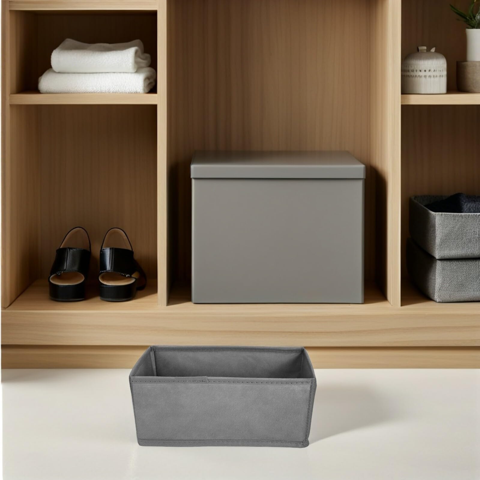 TOYANDONA 6 Stück Teiliges Stoff organizer und Kleiderschränke Unterwäsche Socken organizer mit Stabilem Offenem Design für Damenkleidung Platzsparende Ordnungsboxen