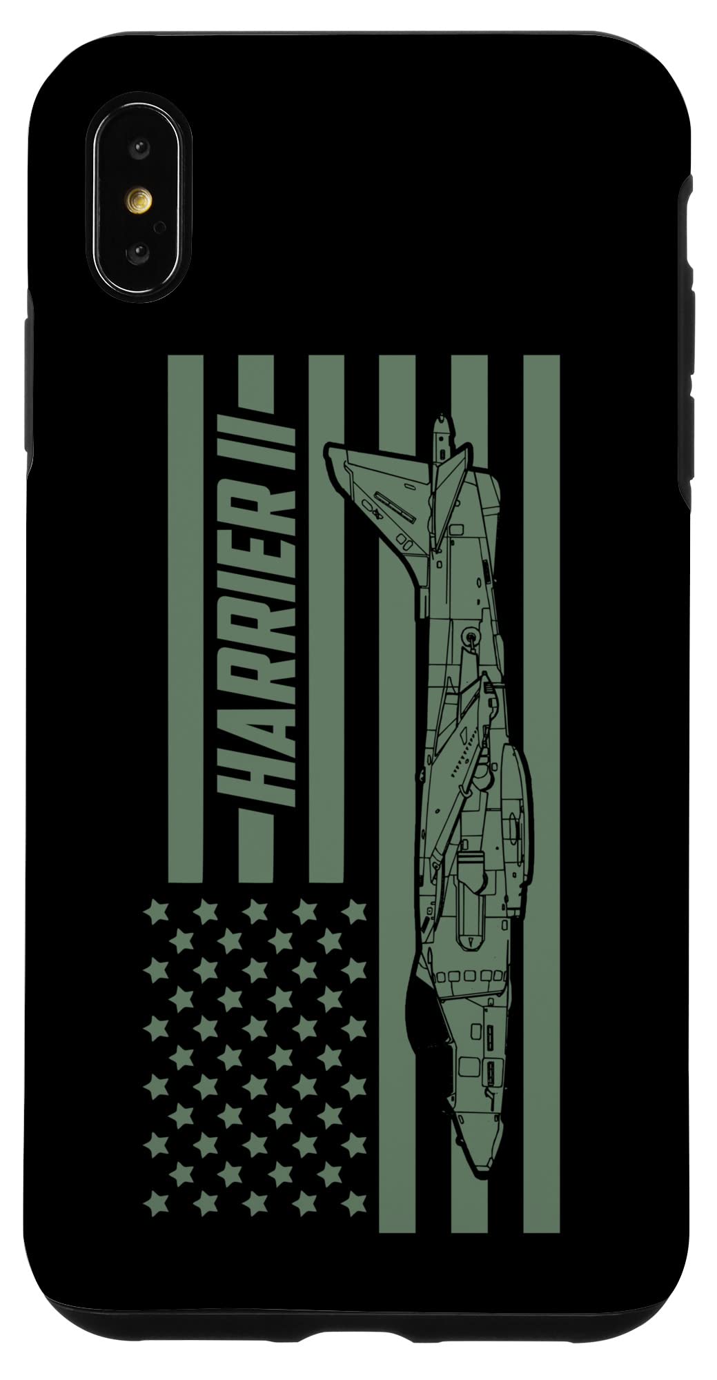 iPhone XS Max AV-8B Harrier II Attack Aircraft Warplane US Military Case
