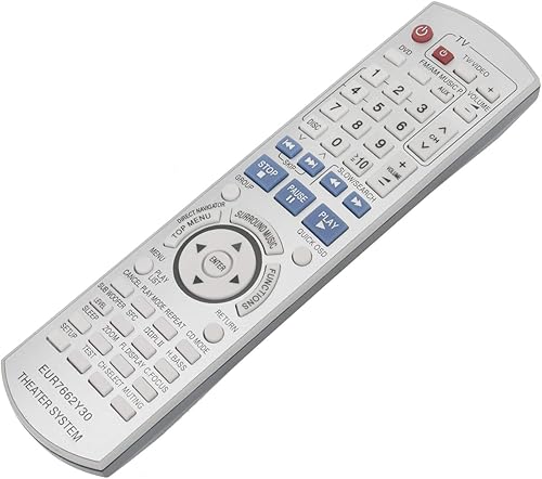 Miniatura 3 de EUR7662Y30 - Control remoto de repuesto para receptor de DVD Panasonic Sistema estéreo de cine en casa SA-HT740 SA-HT743 SA-HT940 SA-HT744 SA-HT740P