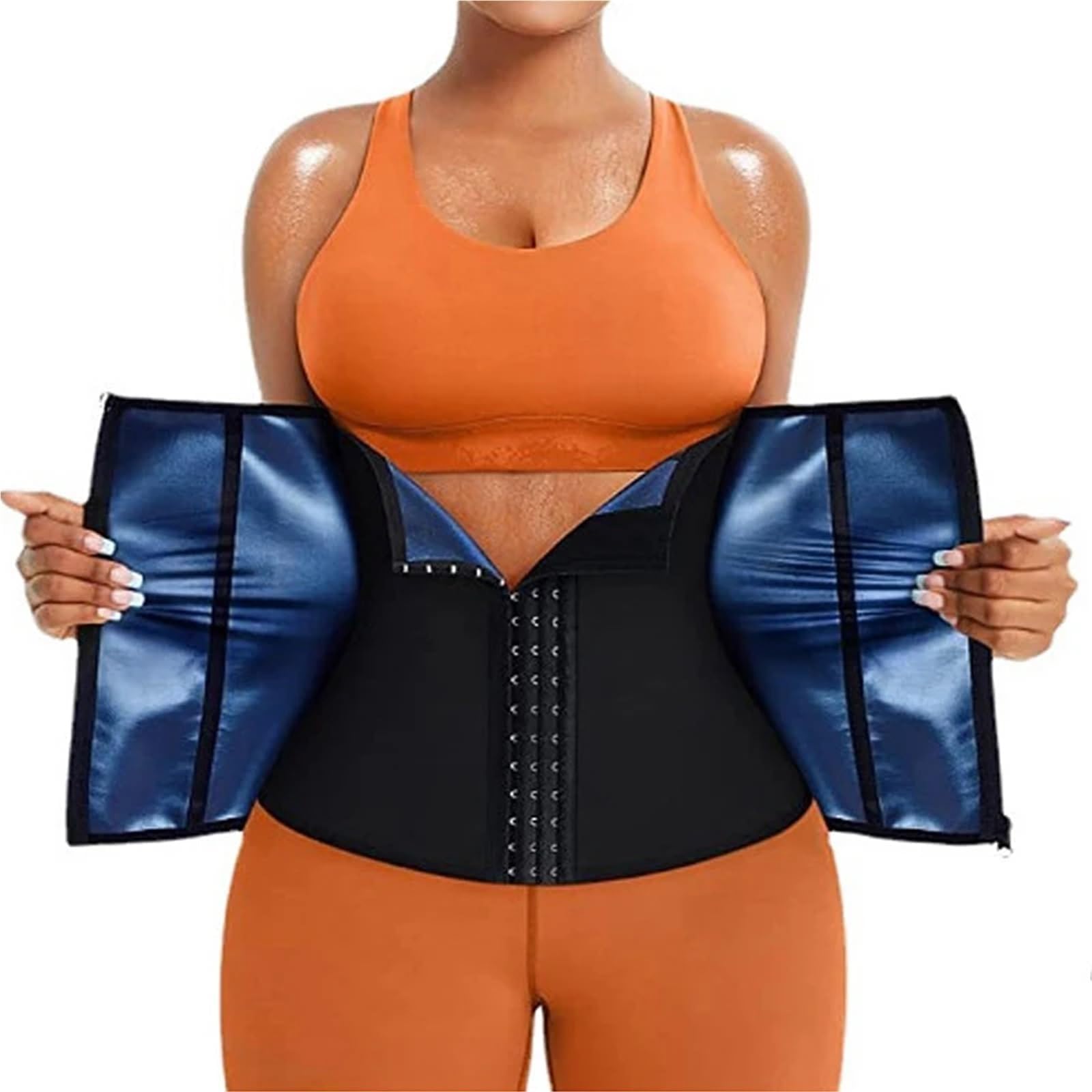 MMRTDJDR Fajas para Mujer, Entrenador para Mujer, corsé, Banda para el Vientre, Faja Deportiva, Traje de Sauna, Bandas recortadoras de Cintura