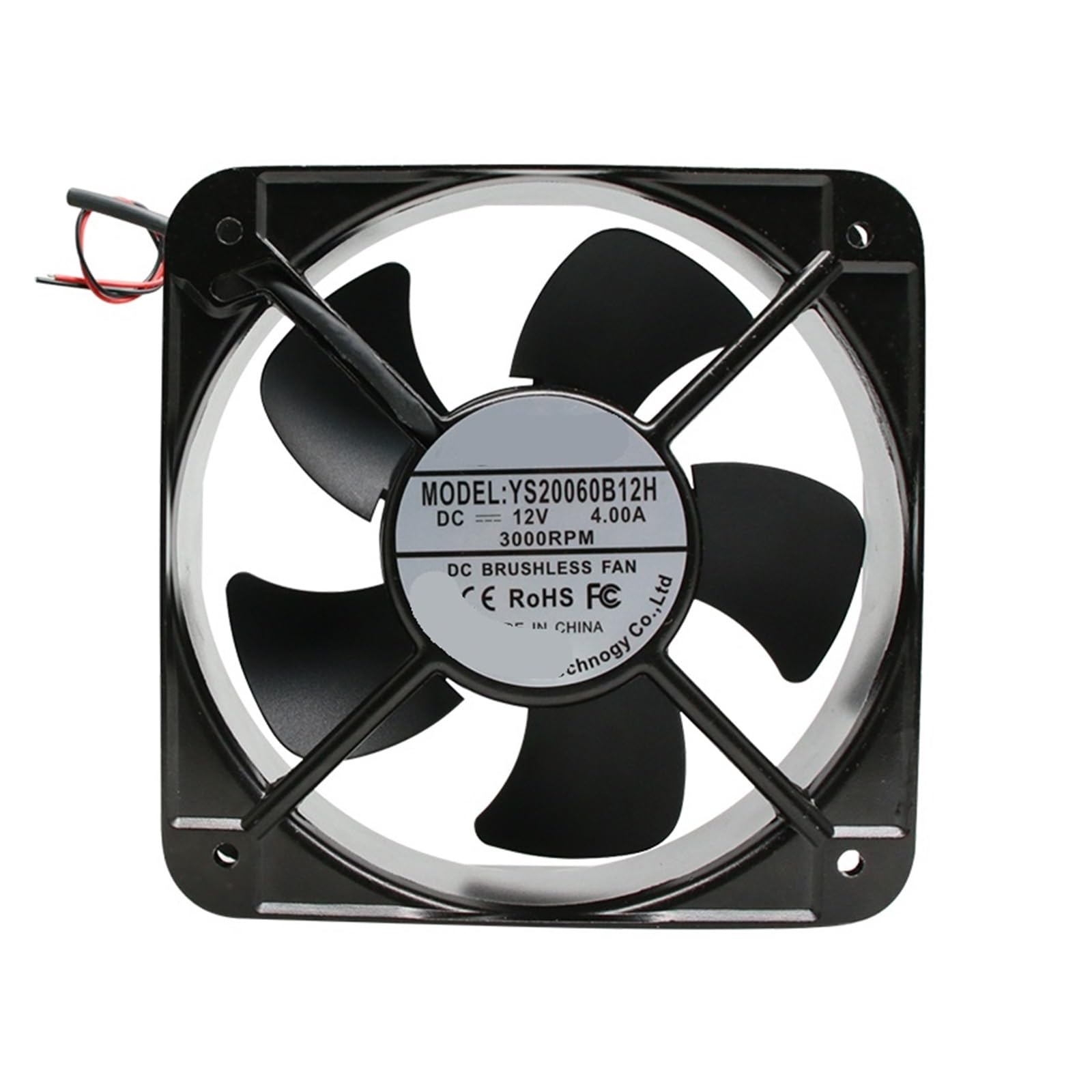Ventilateur de refroidissement 48V 1500rpm grand volume pour brassage d'air continu