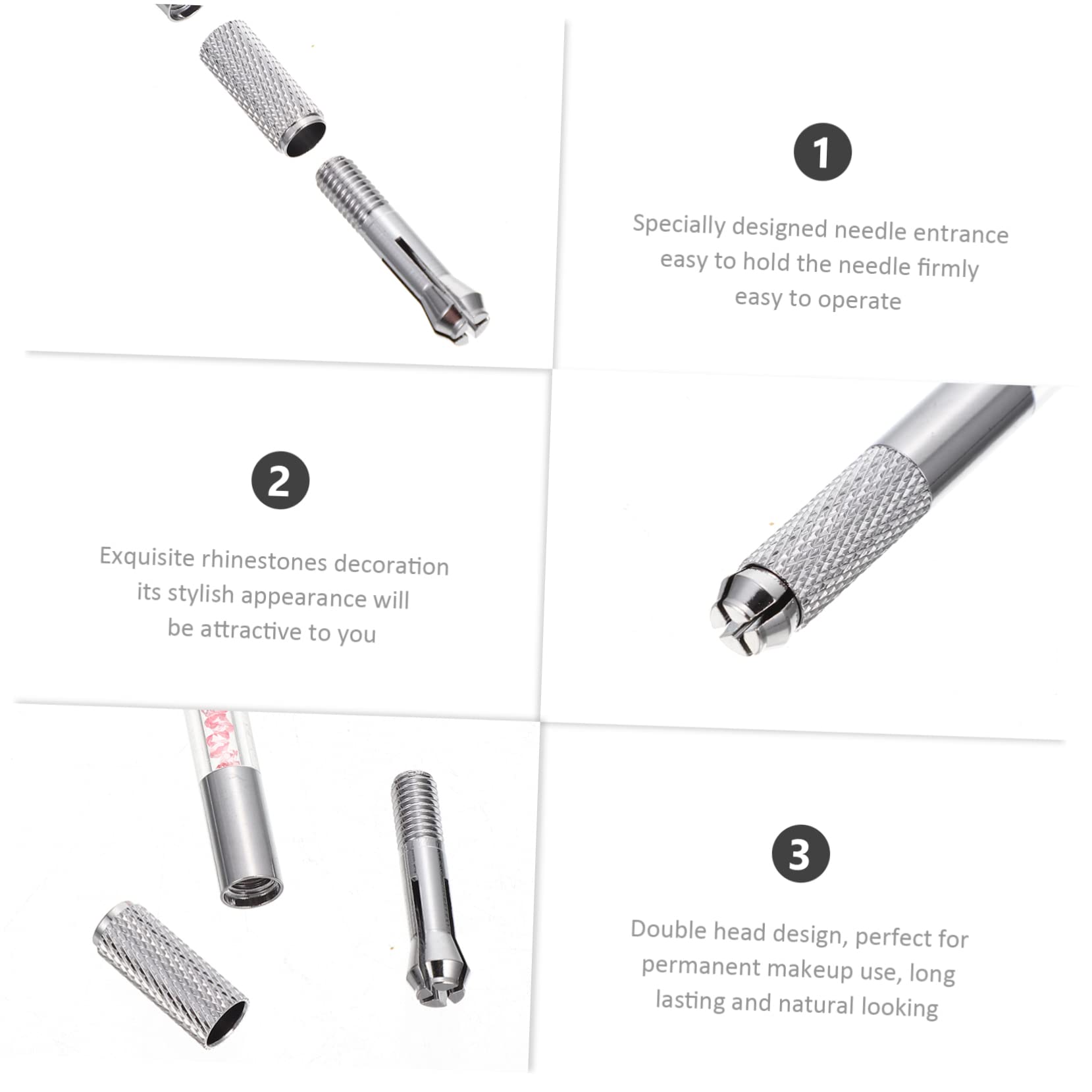 Penna Per Microblading e Matita Per Sopracciglia Tatuata Set Da 10 Pezzi Doppia Punta Decorata Per Trucco Naturale Per Appassionati e Principianti Del Tatuaggio Sopracciglia