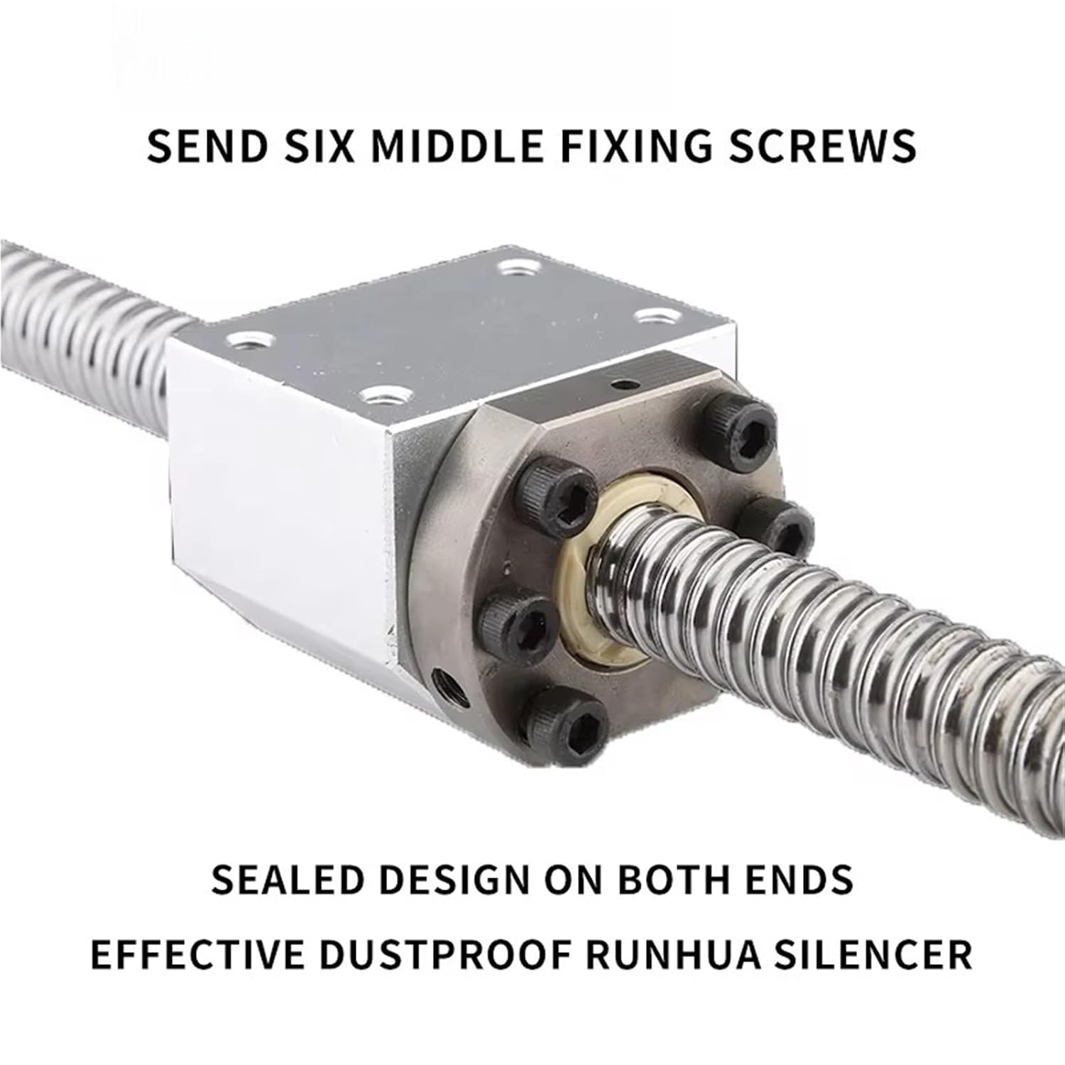 Linear Motion Ball Screw Machine Parts SFU1605 1000mm C7 High Precision Ball Screw with Nut Kit(2505-500mm)