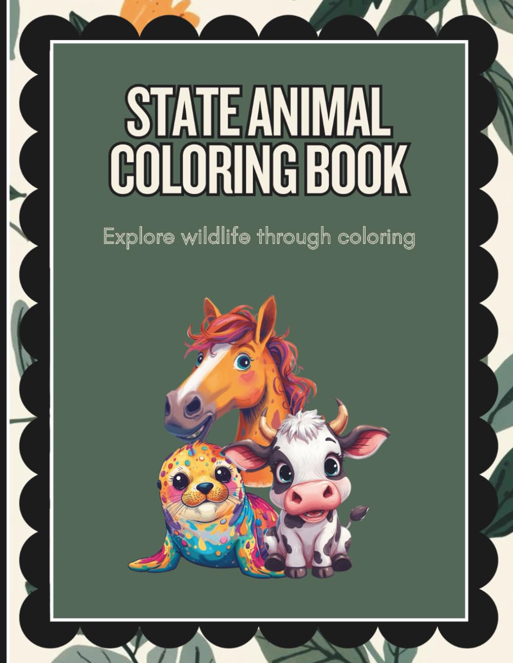 State Animal Coloring Book for Kids: Explore wildlife through coloring
