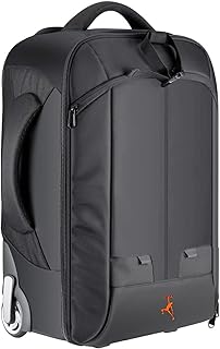 FTF GEAR Wheeled Camera Backpack 2.0 with Telescoping Handle, Detachable Padded Compartments for SLR/DSLR Cameras, Tripod, Lens and Other Accessories