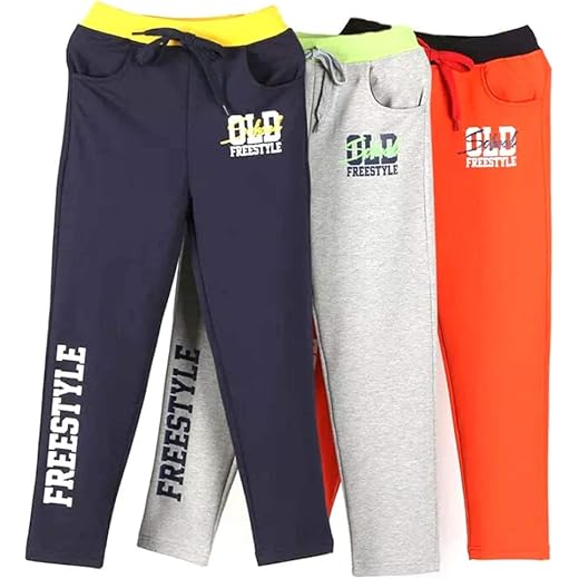 Boys Regular Fit Track Pant - Pack of 3