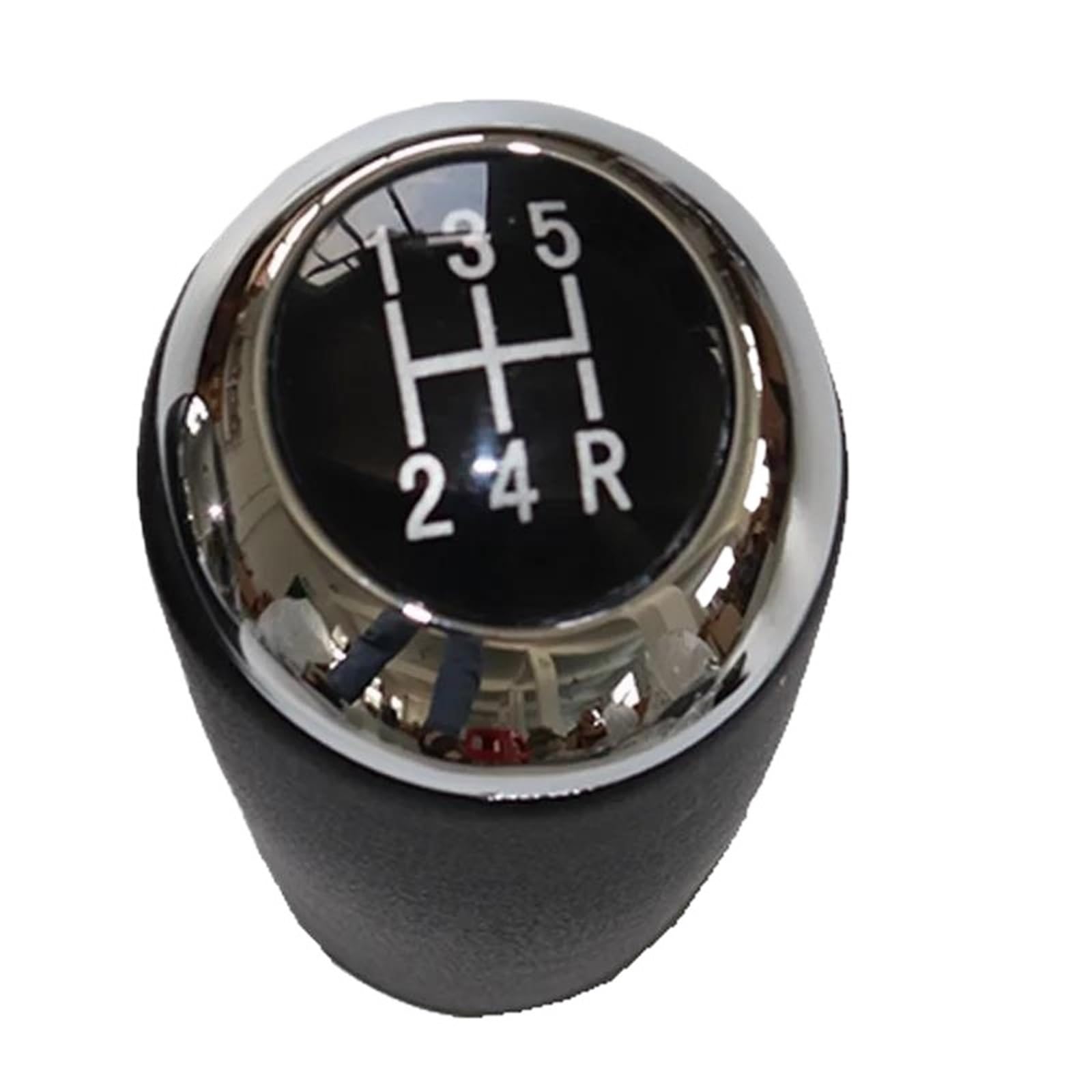 Uieowhn Chrome Gear Shift Knob Covers 5 Speed Car Manual Transmissions Gear Shift For Mazda 2 2007 2008 2009 2010 2011-2014(Chrome)