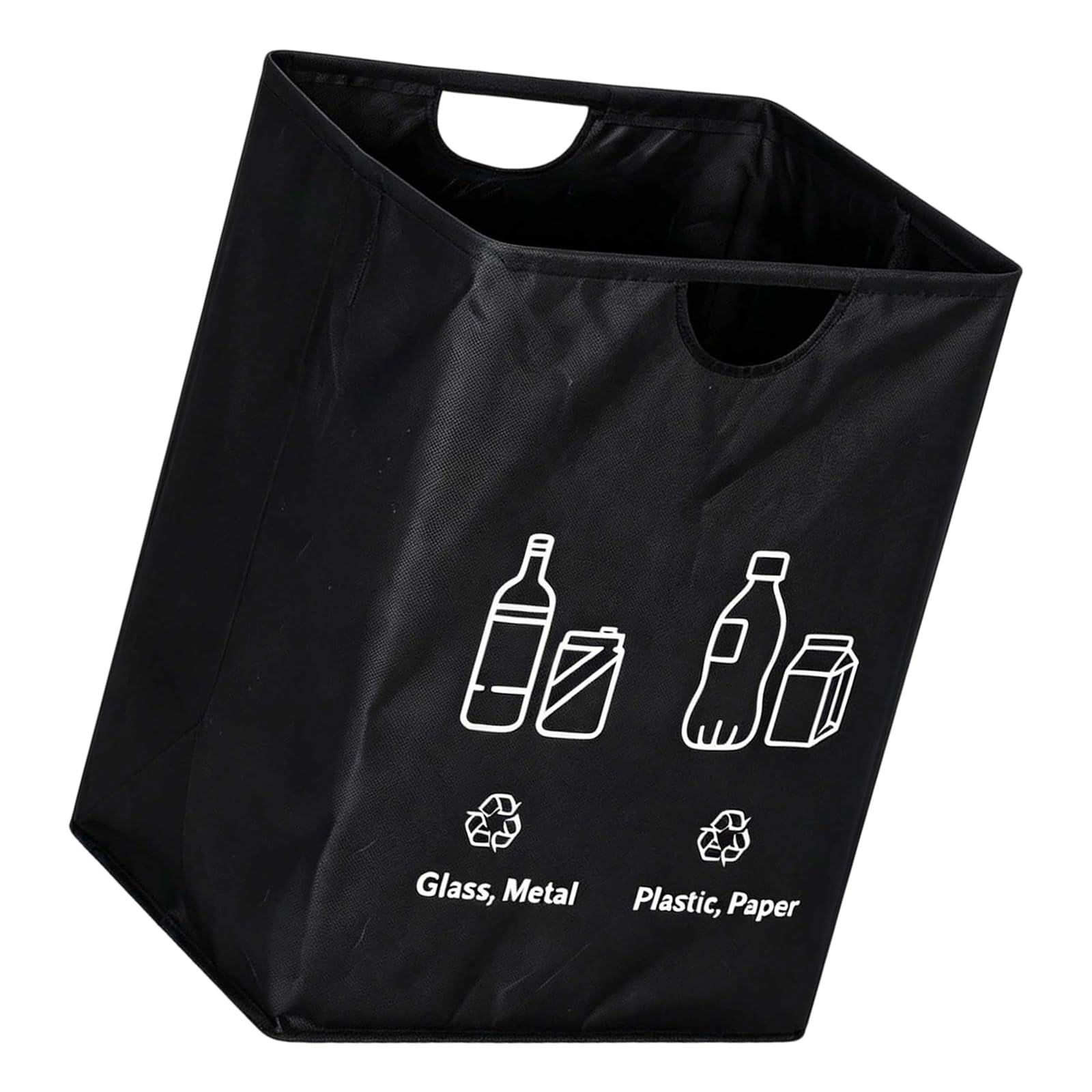 Tsophreniq Space Saving Foldable Laundry Hamper with Sturdy Handles for Easy Carrying and Storage Bottle Recycling Bin Multipurpose Storage