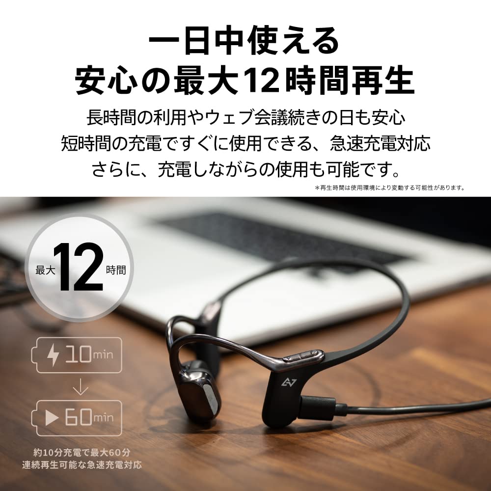 Amazon.co.jp: AVIOT WB-E1M Bone Conduction Headset, Includes Bloom 