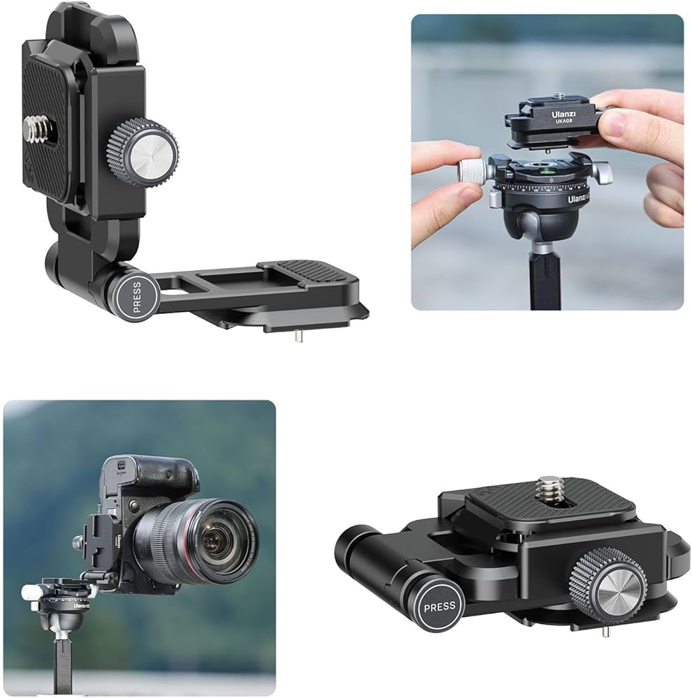 Amazon | Ulanzi UKA用カメラ用L型クイックリリース アルカプレートに