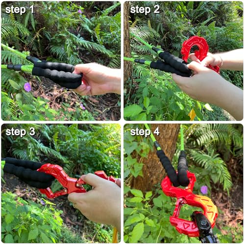 S-Shape 3/8\" Tow Hook - 33,000 lbs Towing Winch Shackle, Heavy Duty Winch Hook for Off-Road Recovery, Winch Shackle Release, Vehicle Recovery Hook for Towing, SUV, ATV, Pickup Trucks, Trailers - Red - Thumbnail 6