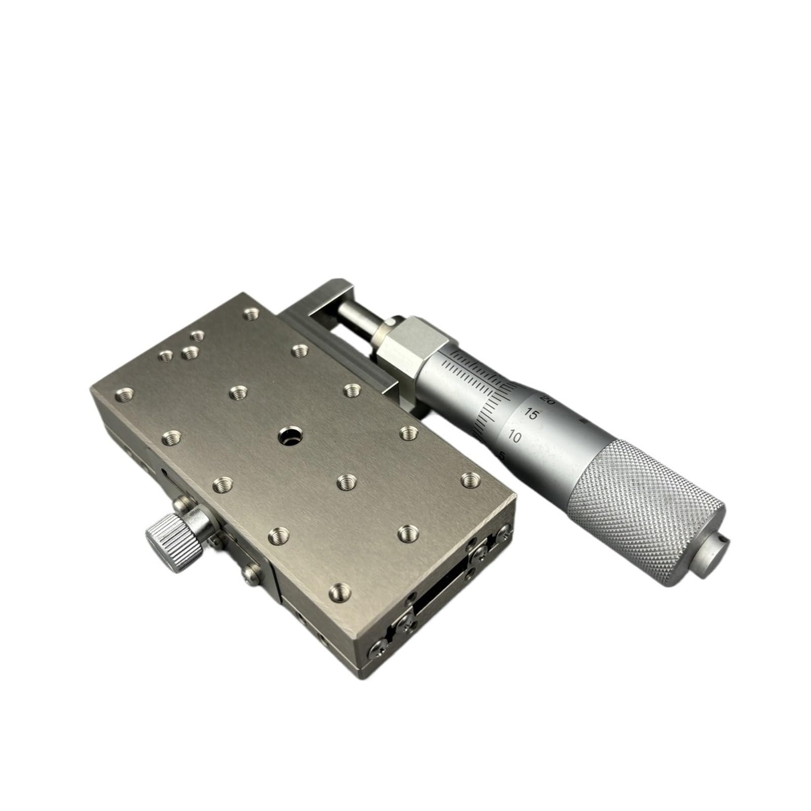 BSL16-4025C Manueller Lineartisch, 40 x 80 mm linearer Kugelführungs-Schiebetisch, 25 mm Verfahrweg, X-Achsen-Tisch for optisches Labor