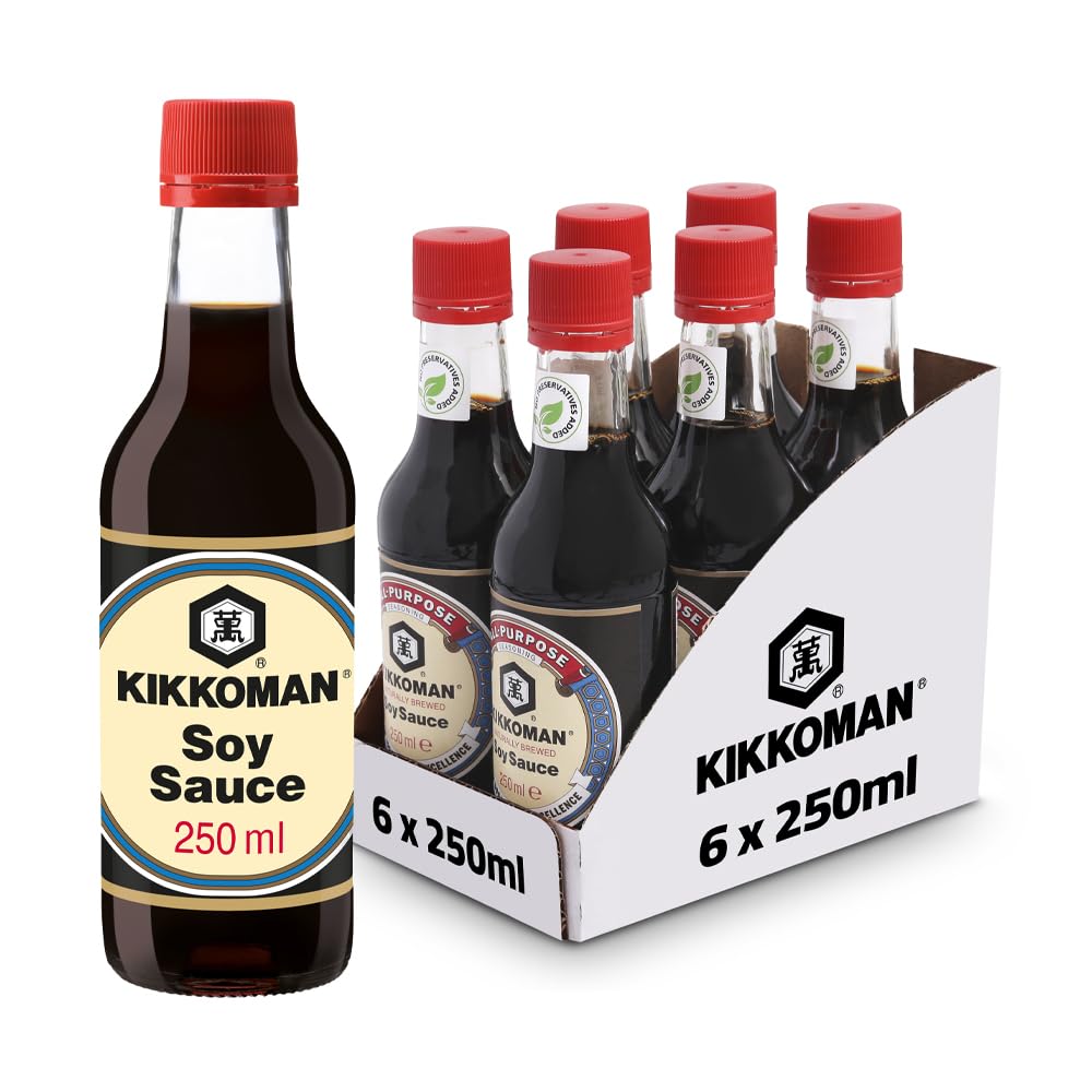 Kikkoman Soy Sauce 250 ml Pack of 6