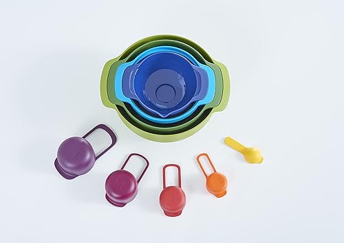 Miniatura 9 de Casdon Joseph Joseph Nest - Juego de comida de juguete colorido para niños de 3 años en adelante, incluye 9 utensilios de diferentes tamaños