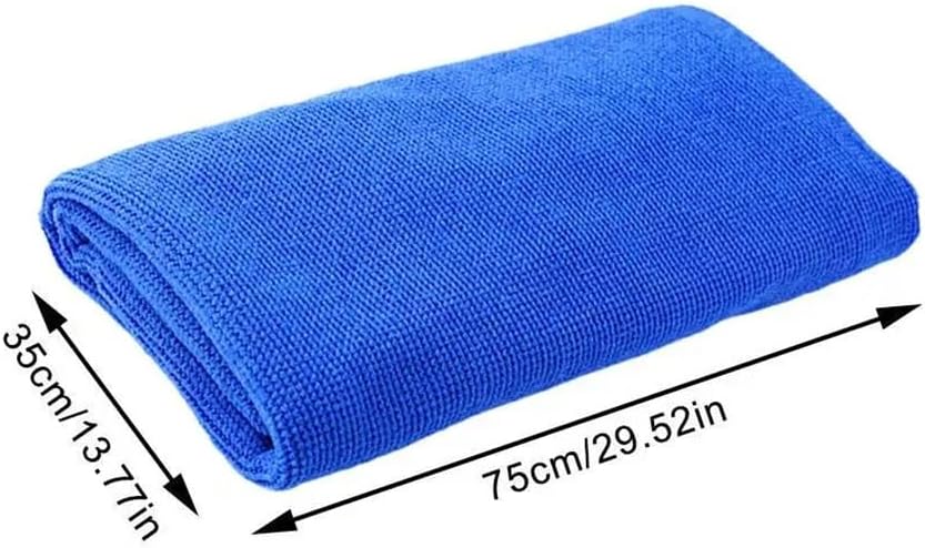JSEIAJB Soft High Absorbent Fiber Bath Towel Swimming Towel Yoga Exercise Non-Stick Speed Dry Thickening(Blue,35 * 75cm)