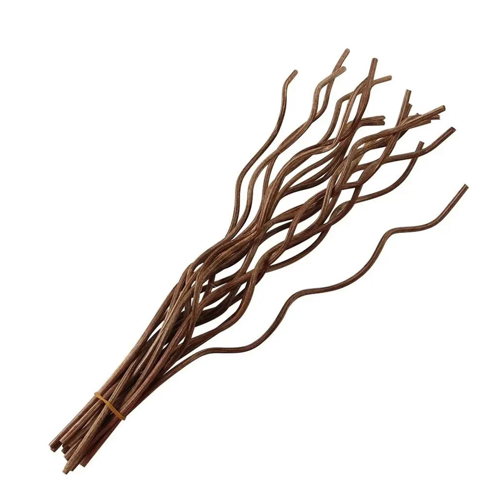 XUCZHAI 20Pcs 28CM Long Wavy Diffuser Stick Home Fragrance Black Coffee Air Freshener Rattan Reed Replacement Refill Sticks