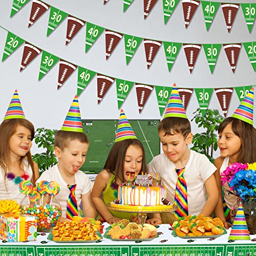 5 Pack Football Party Banners Football Party Decorations Football Theme Triangle Flag Football Garlands Paper Flags For Kids Birthday Party Sport Theme Decoration Football Party Supplies #TOP3