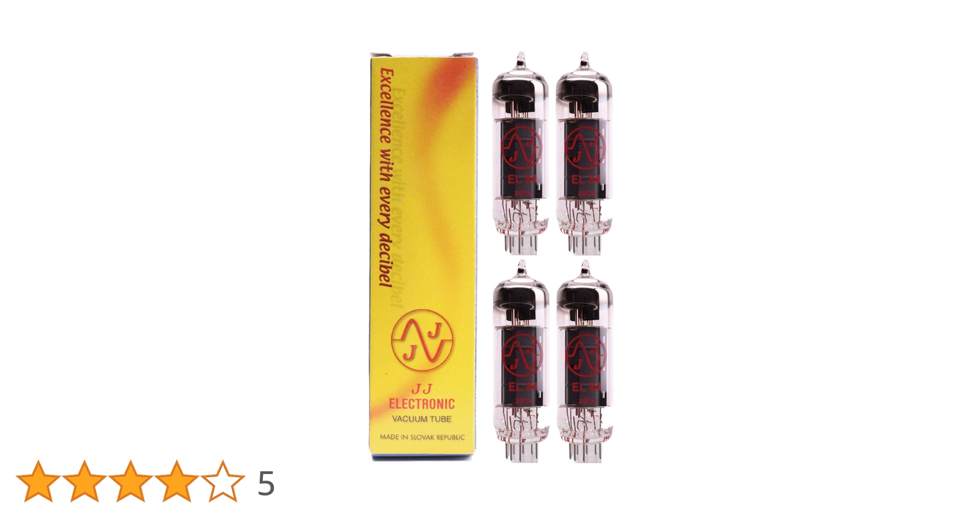 JJ　Electronic　EL84　真空管　４本セット JJ EL84 真空管【敦煌樂器】 xzmusic 敦煌樂器