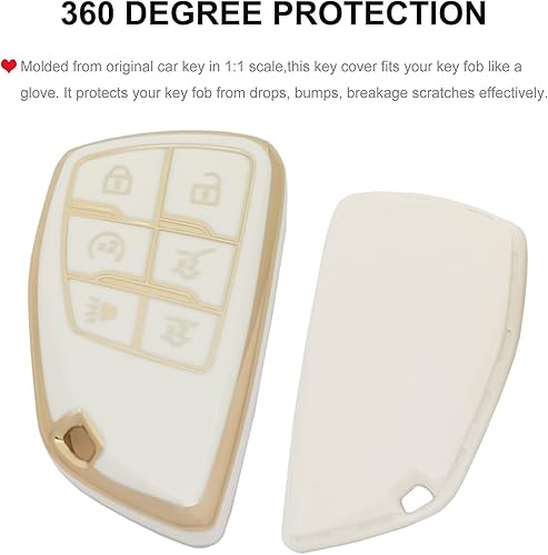 Miniatura 4 de chyoekey Funda para llavero ChevyGMC compatible con Chevrolet Chevy Suburban Tahoe GMC Yukon GM 2022 2021