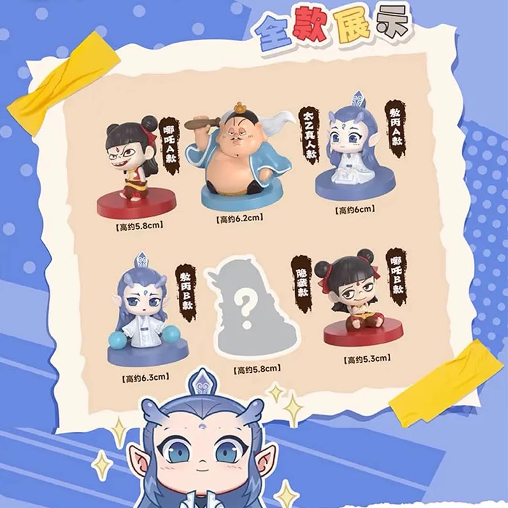 Figurine, Figure della Serie Nezha, Decorazioni da scrivania, Bambole in PVC