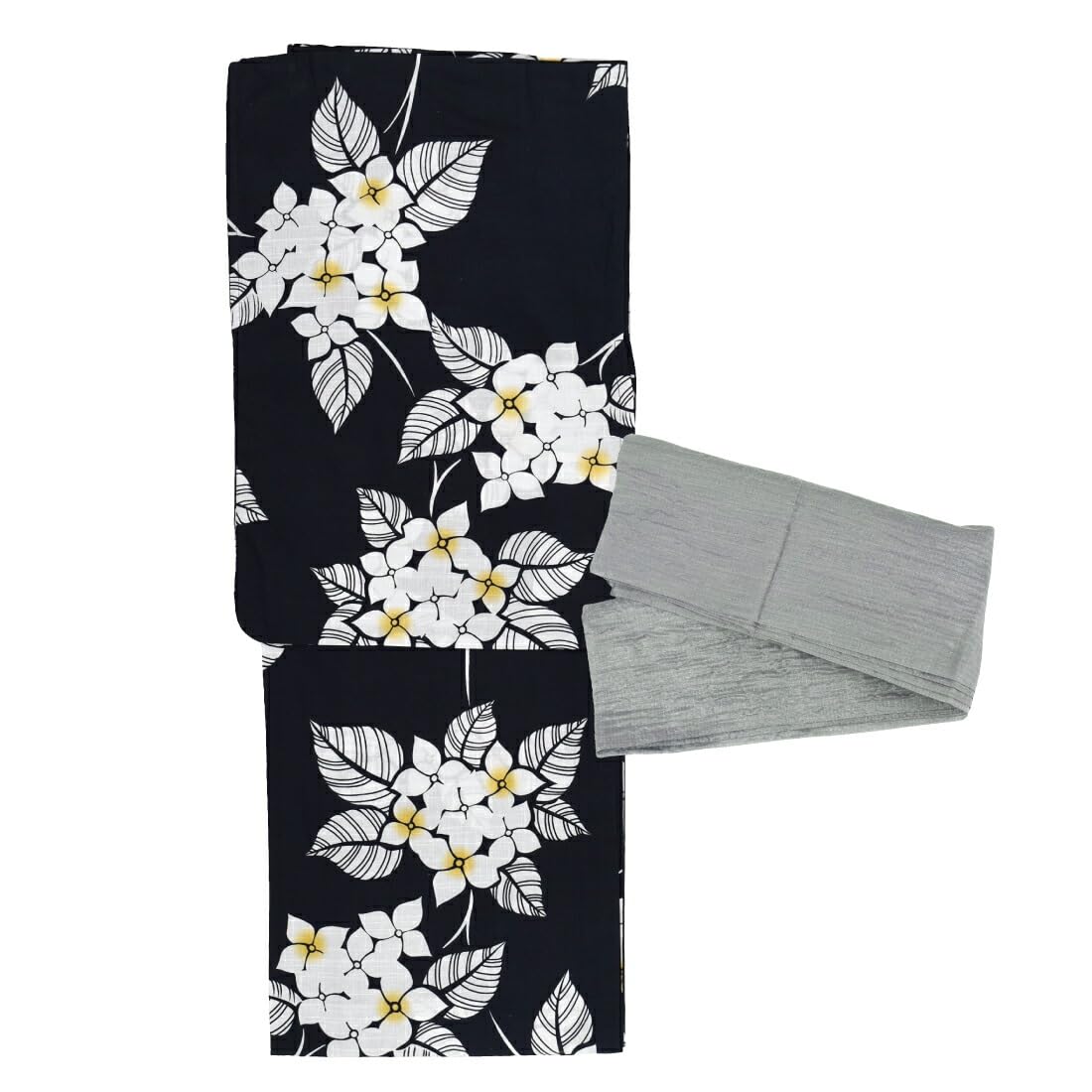 Nagomiya Women's Yukata Set, Retro Floral Pattern, Changeable Weave, Yukata, Glitter, Waistband 2-Piece Set, Retro, Classic Pattern, Chic, Cool, High Visibility, Summer Festivals, Evening Cooling : Cl