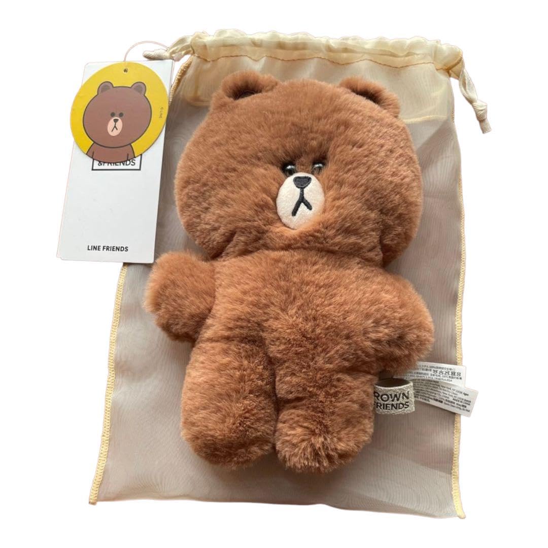 Amazon.co.jp: LINE FRIENDS ブラウン ぺたんこぬいぐるみ : おもちゃ