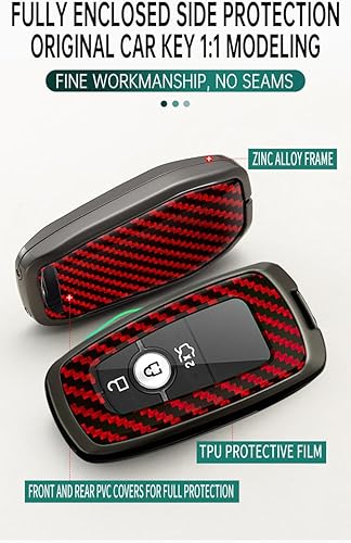 Miniatura 7 de ontto Funda para llavero Ford F-Series Edge Explorer Fusion EcoSport Ranger Escape Raptor Maverick Expedition, funda para llave de automóvil para