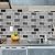 URCOLOR 10-Sheet Peel and Stick Backsplash for Kitchen,12"x12" Self Adhesive Wall Tiles Stick on Back Splashes for Bathroom Gray Marble Look