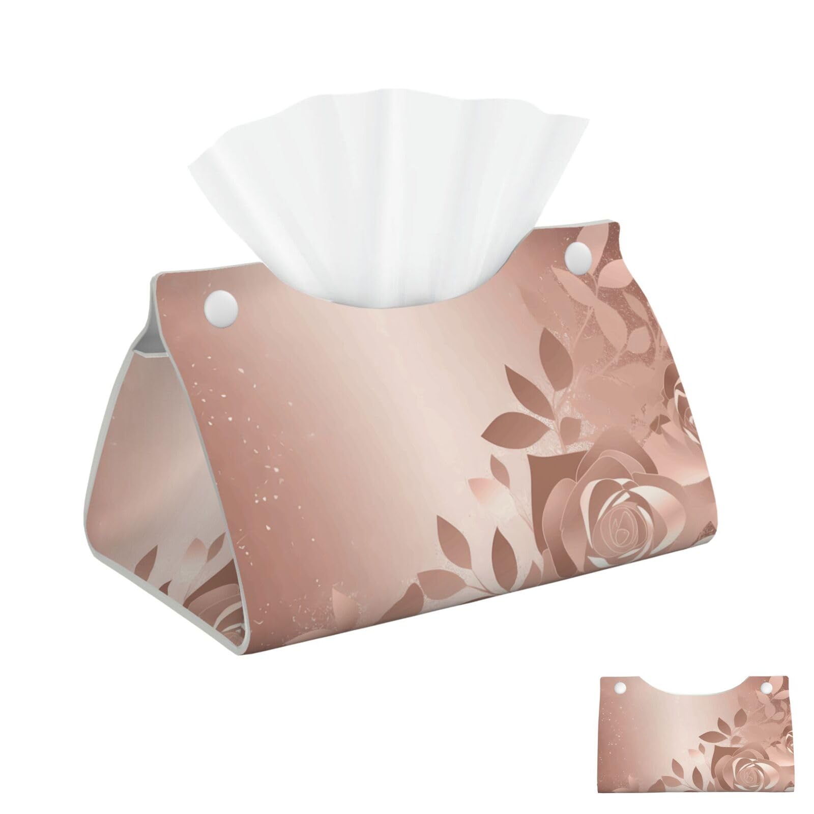 Rose Gold Wallpaper Tissue Box Cover Square Cube Boxes