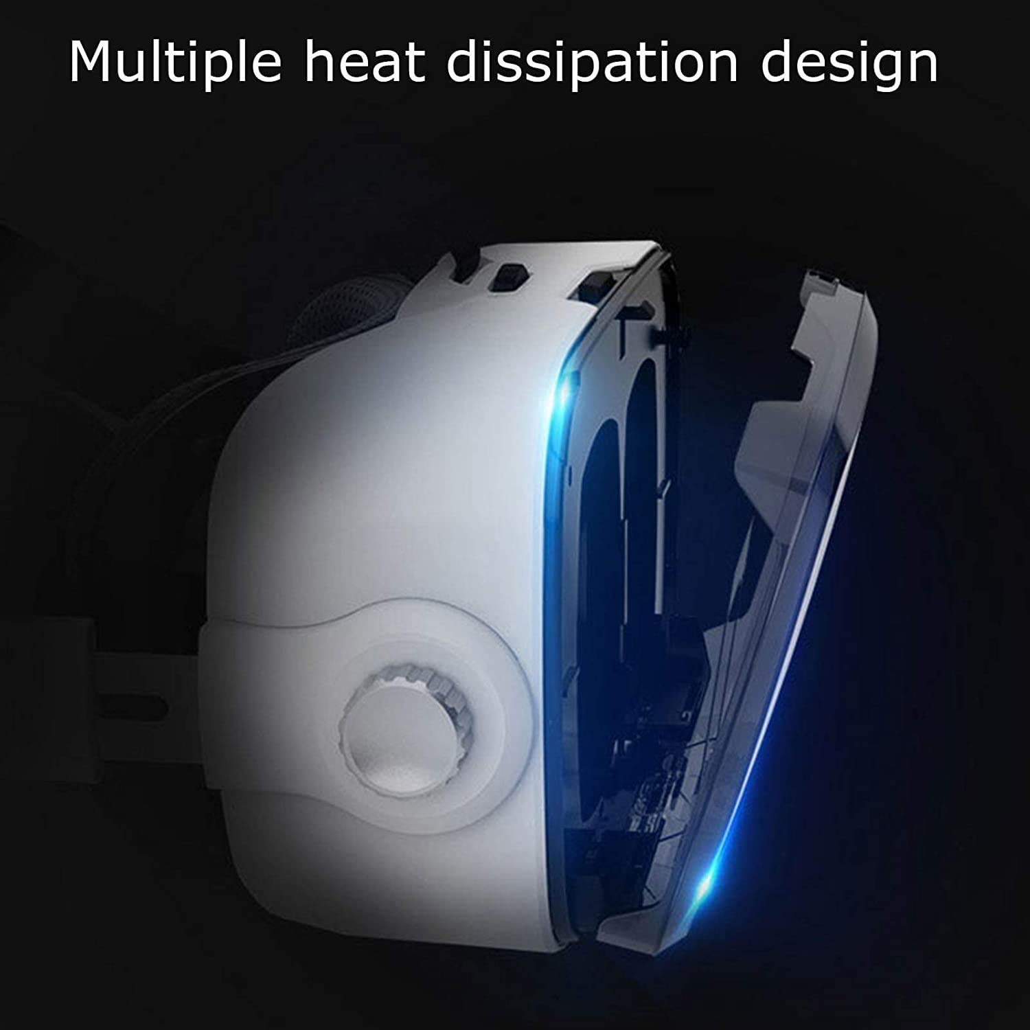 VR Auricular Compatible con teléfonos iOS y Android, Gafas de Realidad Virtual 3D | Ajustable VR Gafas - Regalo para niños y Adultos.
