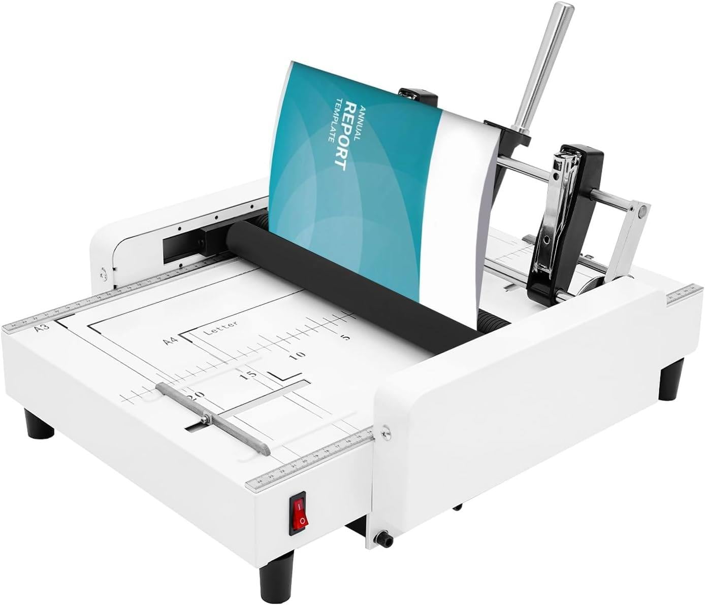 LJLYYDS Book Binding Machine, A3 Booklet Maker with Saddle Stitch Binding, 200-300 Books/H Max, for Office, School, Home, Print Shop