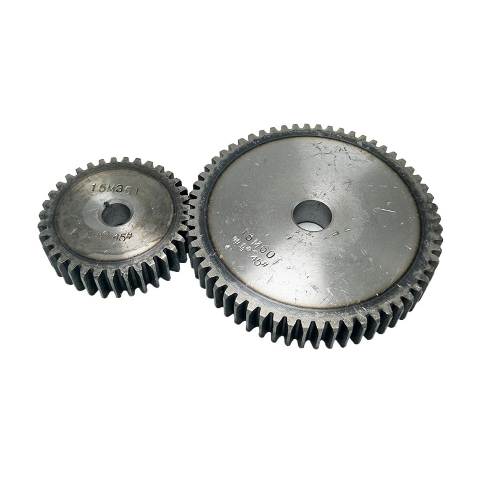 Bevel Gear Pinion Hardware Mechanical 1.5 Mod Gear Rack 51-60 Teeth Spur Gear Precision Machinery Industry 45 Steel CNC Pinion Frequency Hardening(55teeth)