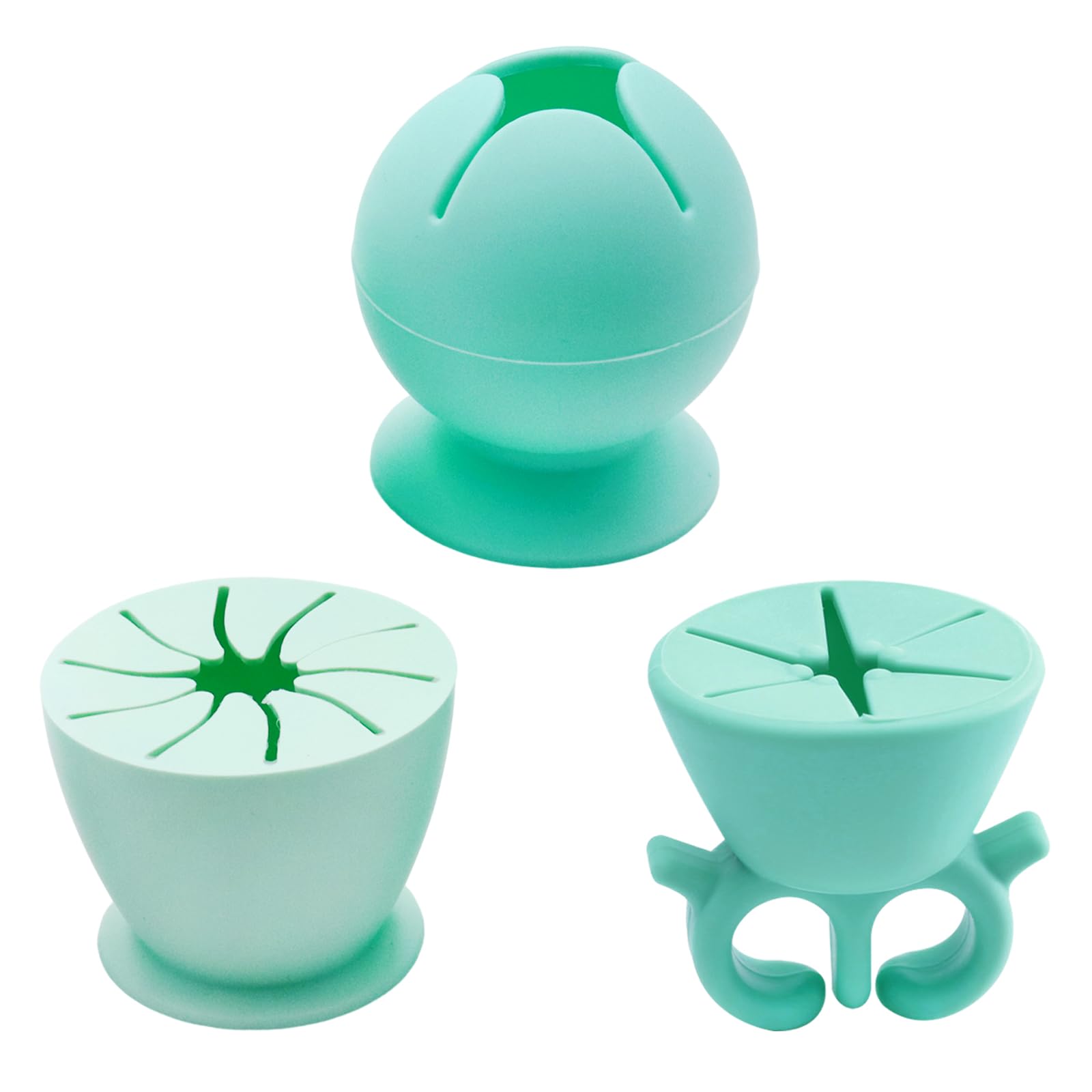 Set 3 Raccoglitori Scarti In Silicone Per Artigianato - Per HTV, Vinile, Lettere, Verde