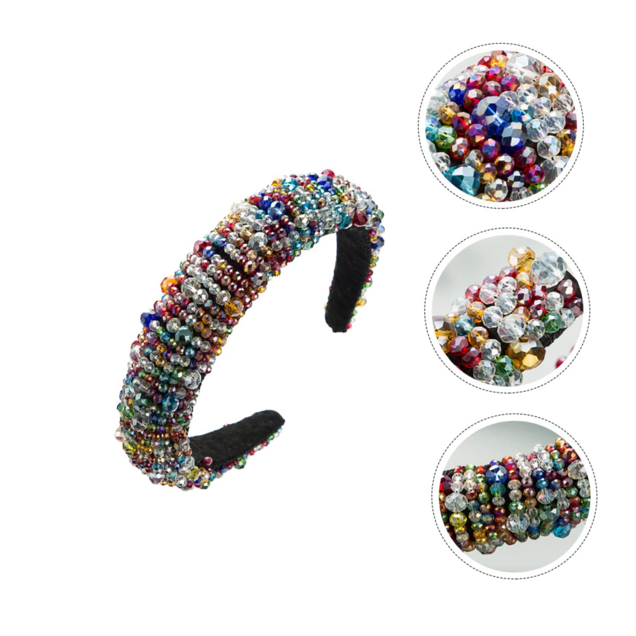 Abaodam Lot De 3 Bandeaux Élégants Pour Cheveux Avec Perles Et Nœud À Bijoux Pour Femme