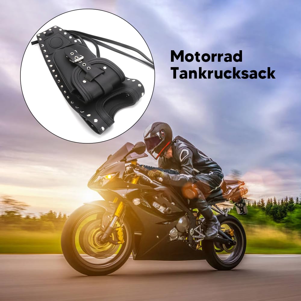 Motorrad Tankrucksack Wasserdichtes Leder Sattel Schwarz Universeller Seat Satteltasche Travel Tool Micro Motorrad Tasche Tank Abdeckung für XLX1000 XL1200X XLH883