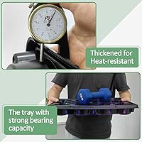 Vista 5 de 60 piezas de macetas de plástico de 4 pulgadas y bandejas de 12 celdas de 5 piezas, bandejas de transporte de germinación de semillas gruesas y Negro