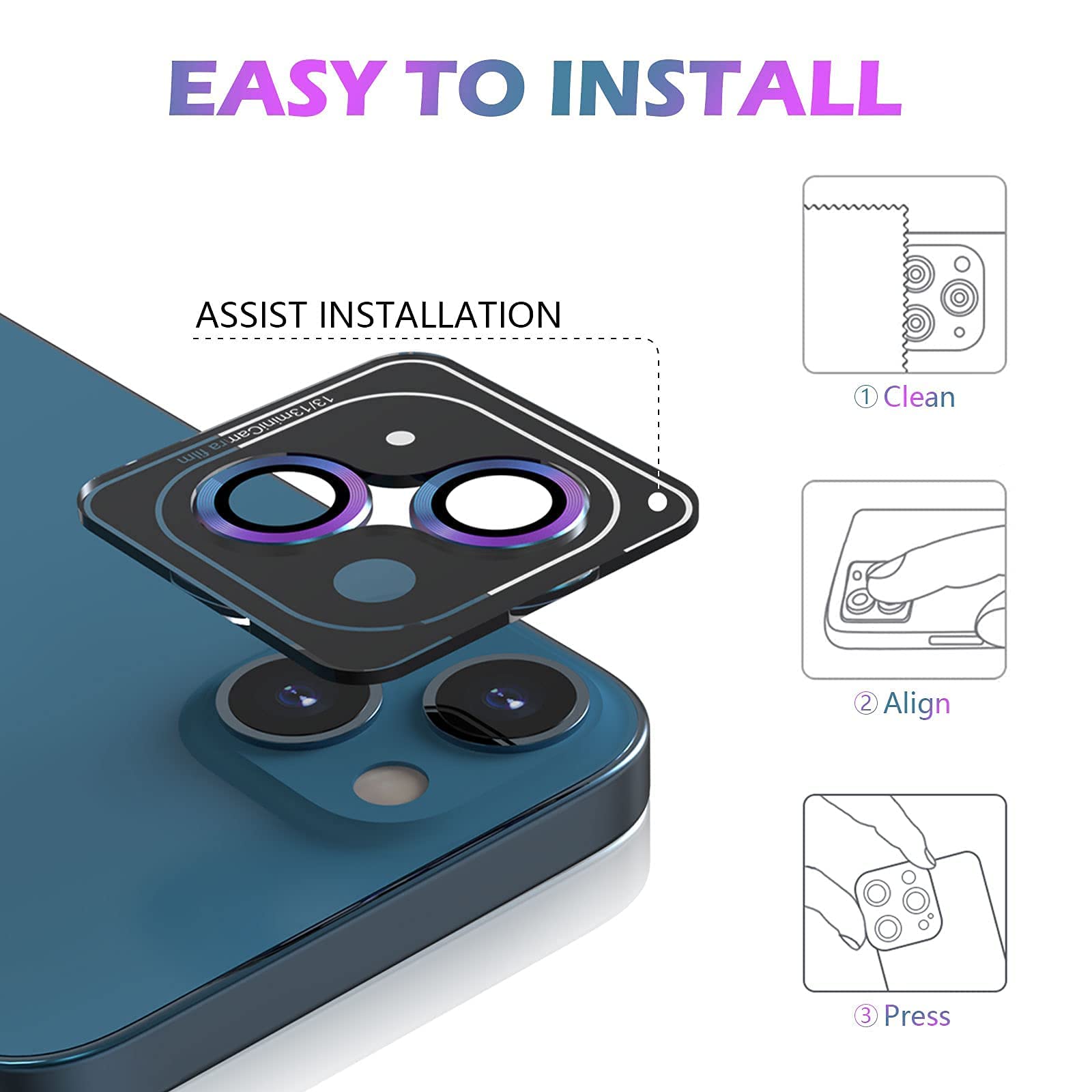 Pellicola Iphone 13 Mini 2 Pellicole Protettive In Vetro Temperato - Foto 3