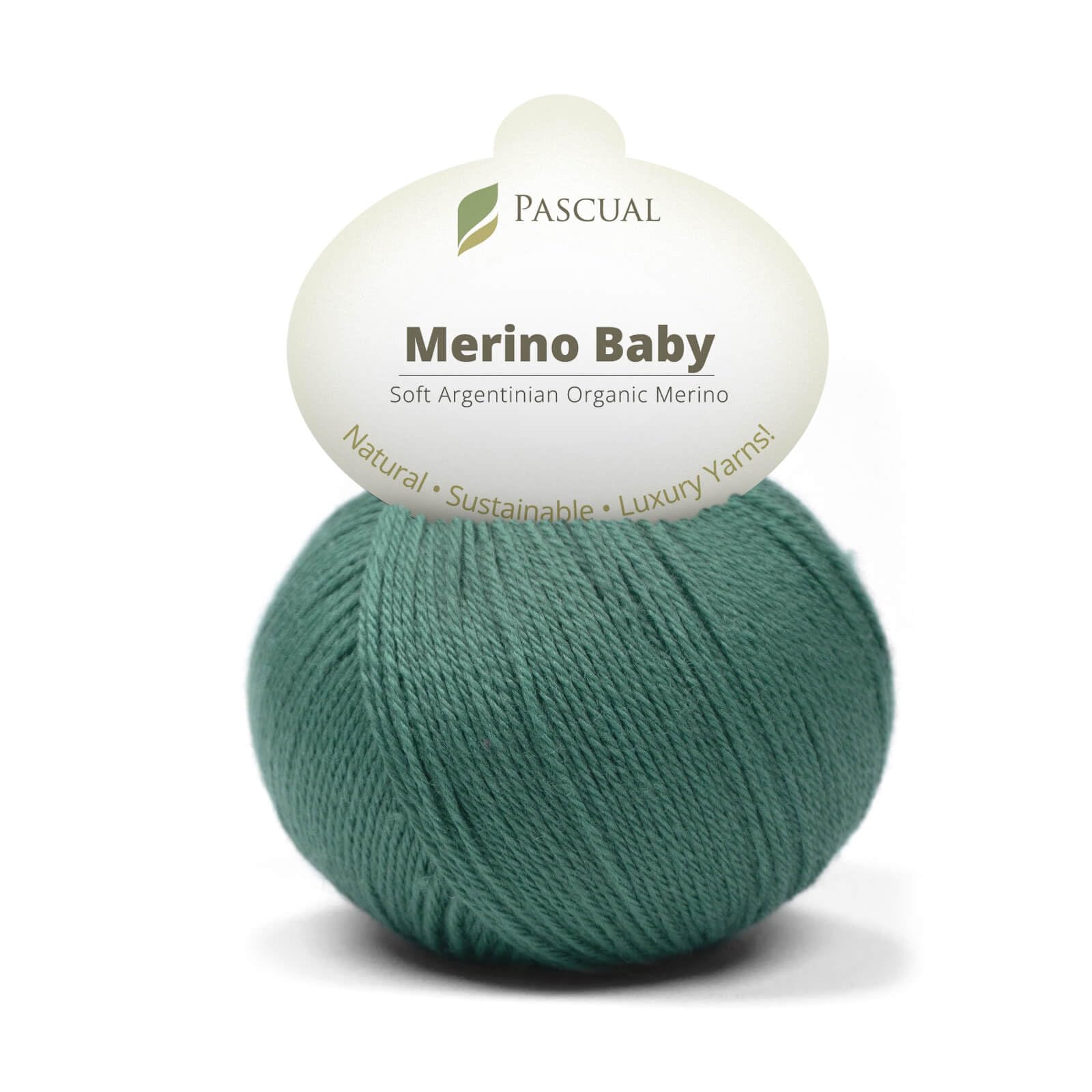 PASCUALI Merino Baby|Strickwolle aus 100% Schurwolle aus Merino, Merinowolle zum Stricken und Häkeln, SET: 4 Knäuel - 200 g, Farbe: Wald 318