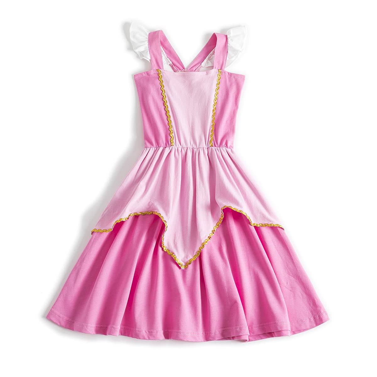 Ruikajia Princess Aurora Dress Costume for Girls Halloween Or Pretend Play Dress Up