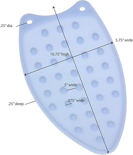 Miniatura 3 de Household Essentials Household Essentials - Almohadilla de silicona para hierro, color azul