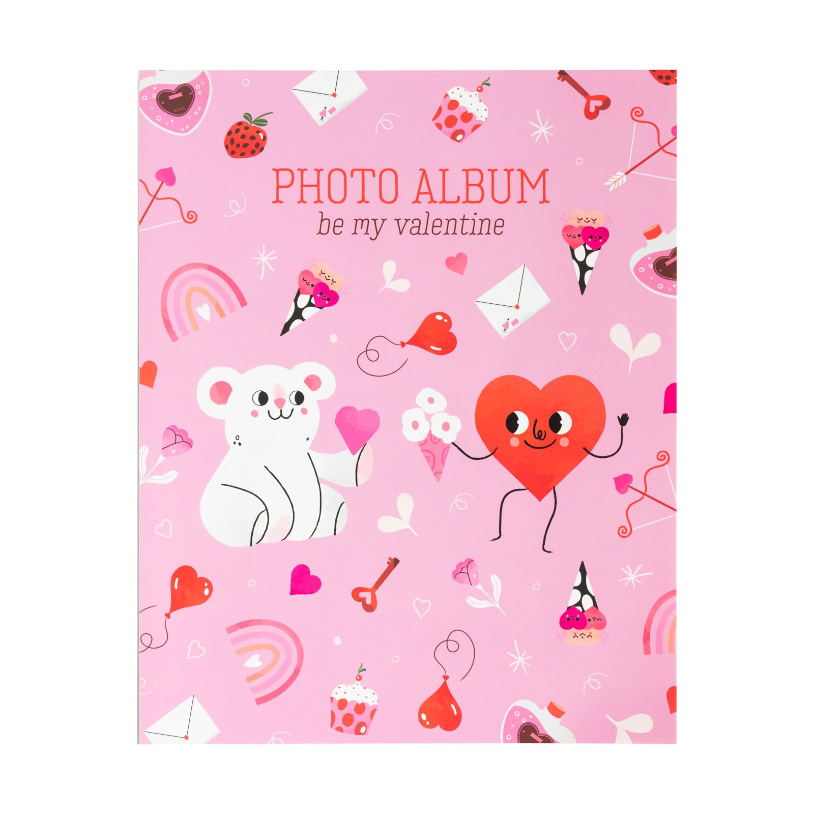 Grupo Erik Women's Be My Valentine Photo Album 7X5 - | Soft Cover, 13X20 Cm, 96 Pockets Photo Albums, Memory Book | Valentines Gifts Under 5 Pounds, Cheap Gifts For & For Men