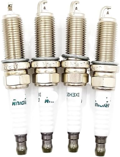 4 unidades6 piezas IXEH22TT 4712 bujía de iridio dual (color 4 piezas)