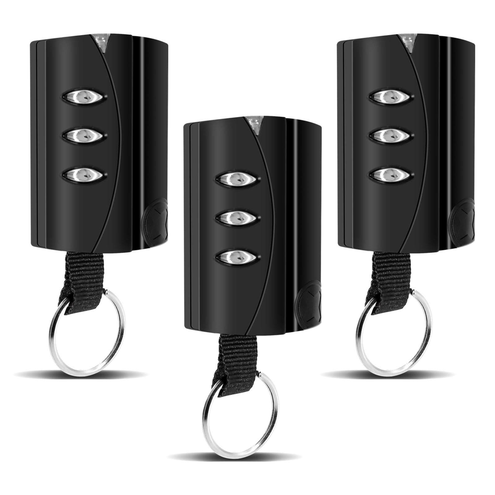 3PCS Mando Puerta Garaje 433.92 MHz, Mandos Puertas Automáticas Clonador Compatible con PUJOL Vario Black, Mars y Ocean, Mando Garaje Universal 3 Canales Fácil de Programar