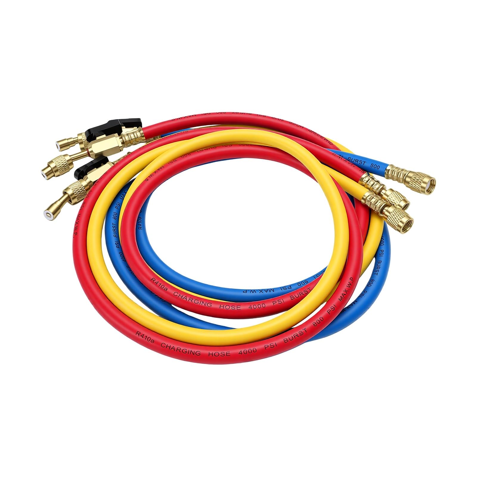 Kit de Tuyau de Jauge de Collecteur AC 1/4 Po SAE 5 Pieds avec