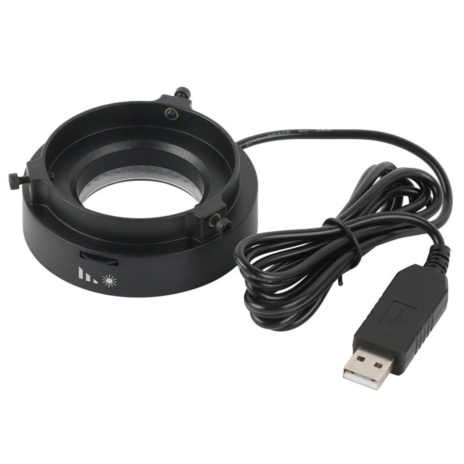 DAGIJIRD Anillo de luz LED iluminador, USB 72 LED foco ajustable fuente de lámpara para microscopio visión científica