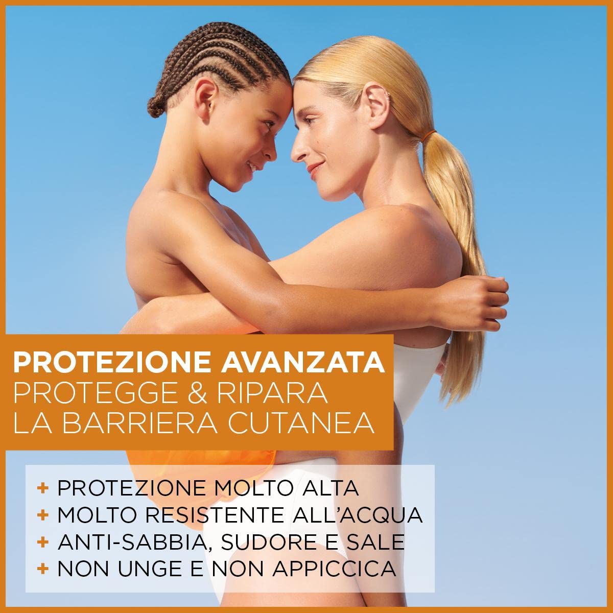 Garnier Ambre Solaire Advanced Sensitive Spray Gachette Protettivo Ceramide Protect SPF50+, 270 ml