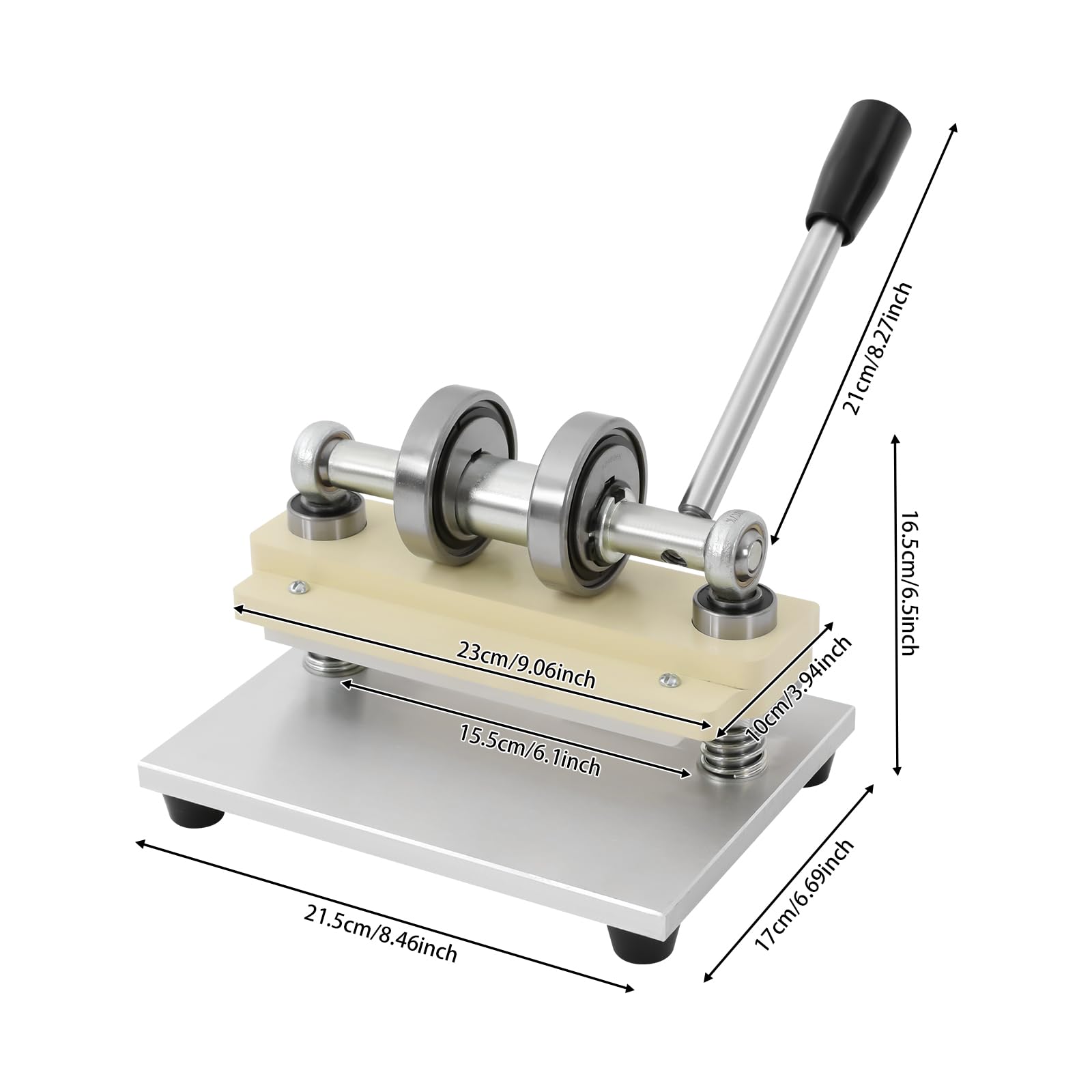 Manuelle Leder-Stanzmaschine, Prägemaschine Lederschneidemaschine Handpresse Hochpräzise Stanzmaschine für Bastelarbeiten Verpackungsherstellung und Heimwerkerprojekte