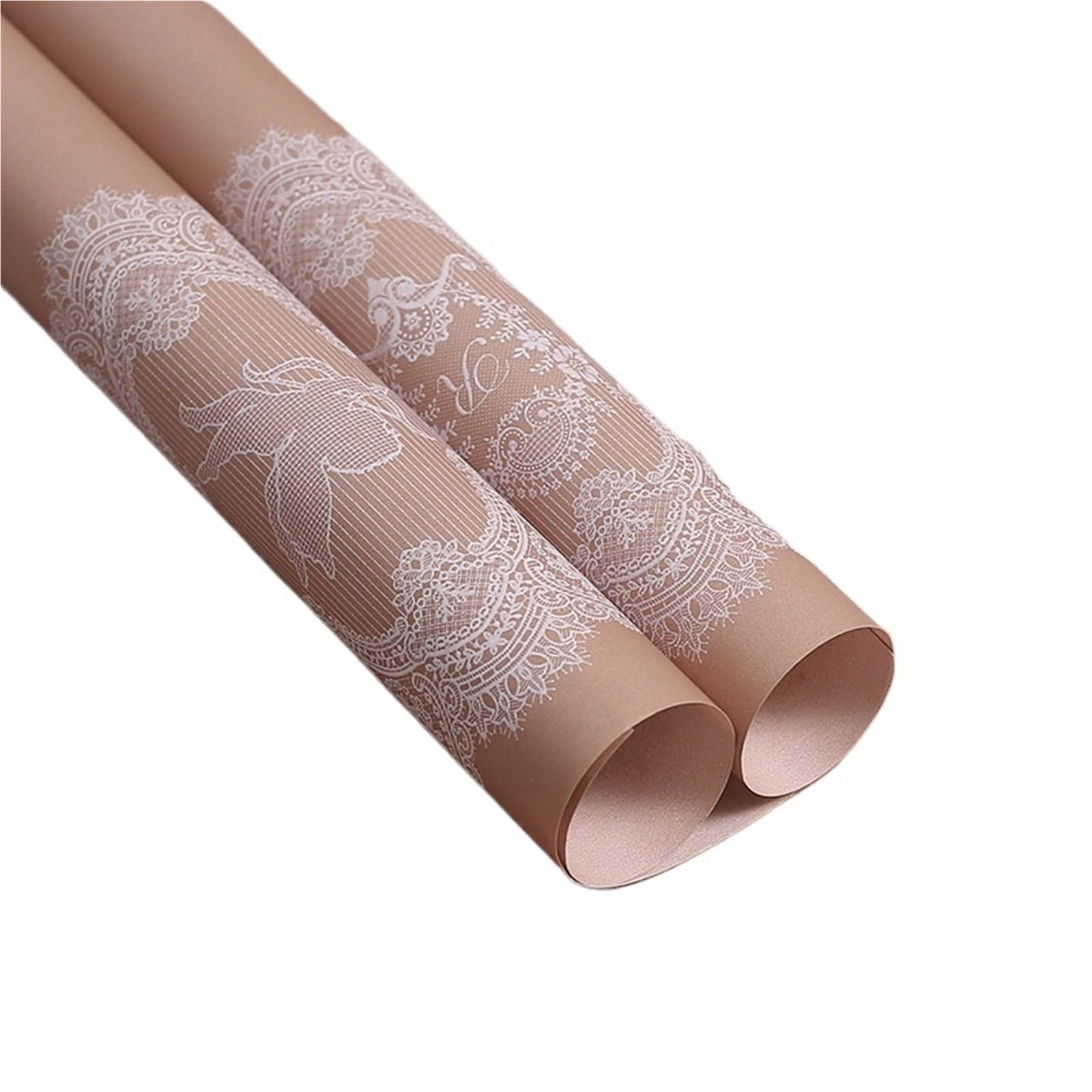 Papier do pakowania prezentów kwiatowych, Papier do pakowania kwiatów, bukietów i rękodzieła, rolka, wielokolorowy, 53 cm x 6 jardów(Brown)