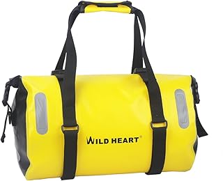 WILD HEART Sac à dos étanche pour vélo avec couture soudée, sac à dos professionnel 18 l (jaune)