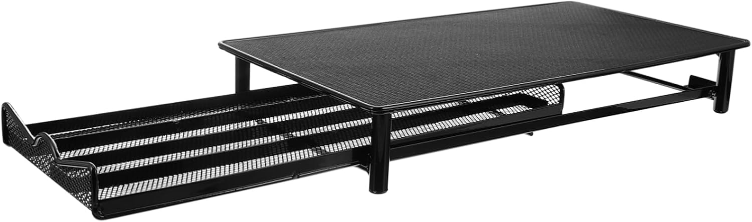 Metal Coffee Capsule Storage Box Drawer 4-Row Organizer for 40 Capsules 4cm Wide Compartments for Home and Office Use